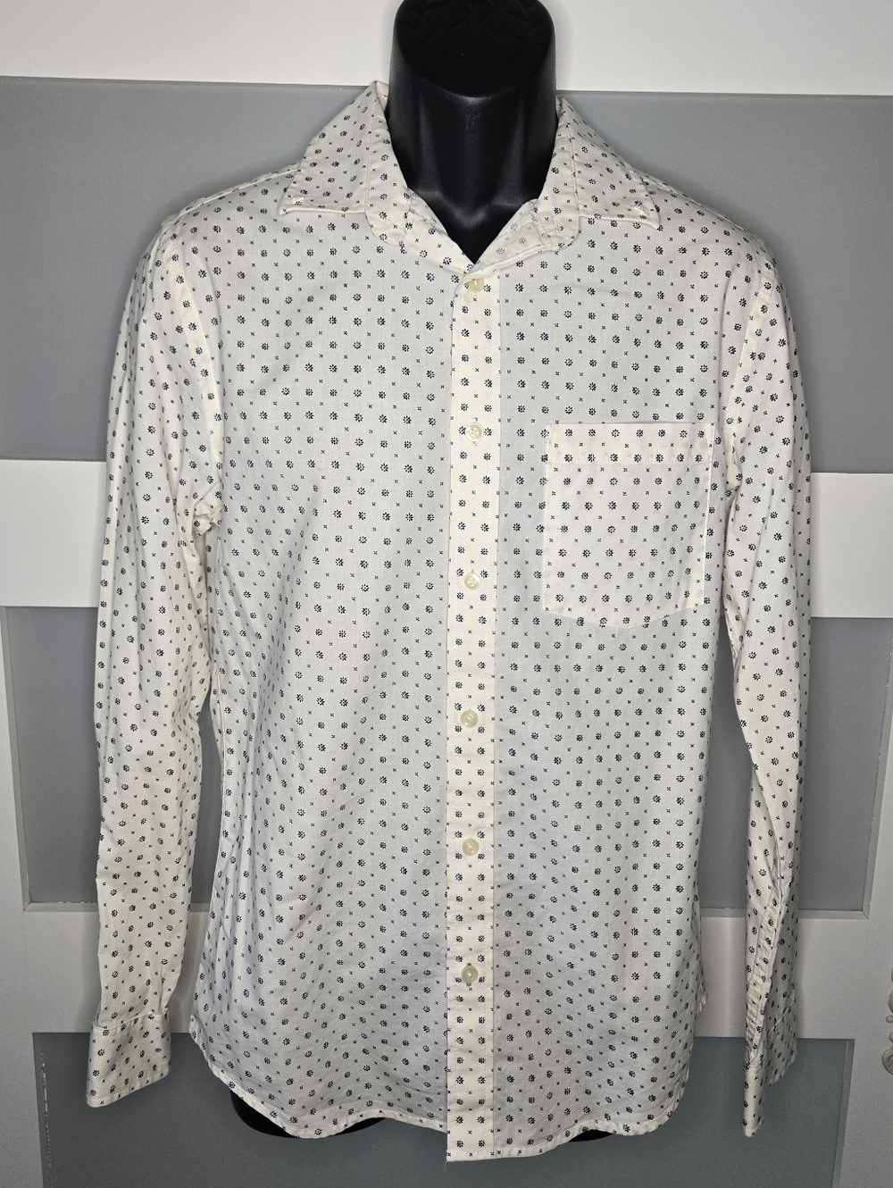 Goodfellow & Co. Printed Long-Sleeve Button-Up Shirt